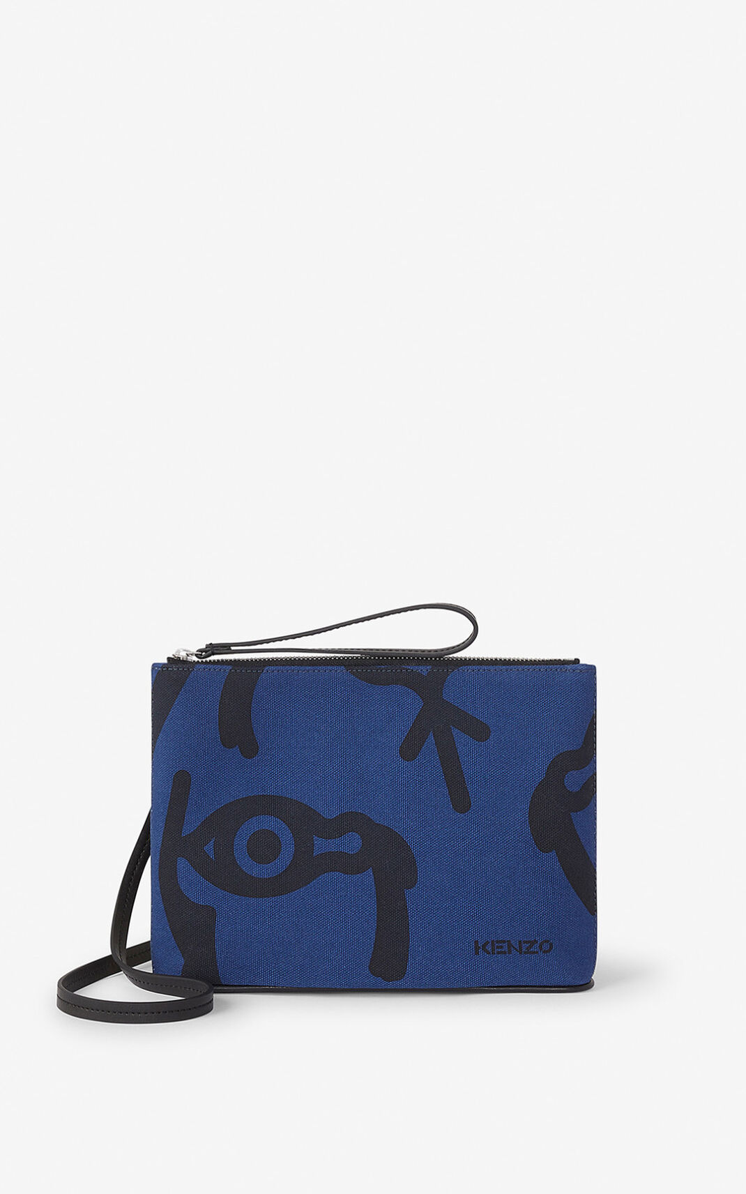 Bandolera Kenzo Arc Lona pouch and shoulder strap Hombre Azules - SKU.5860263